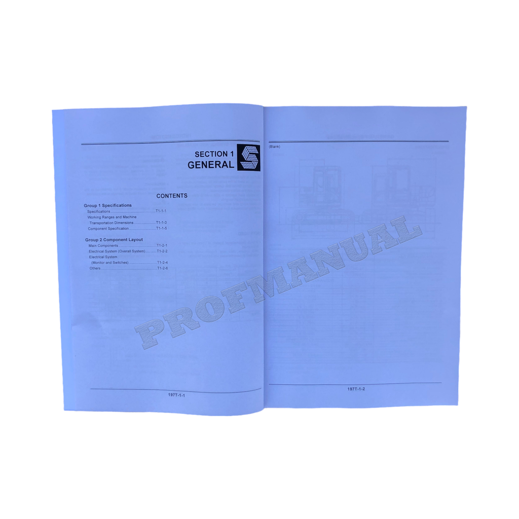 HITACHI EX75UR-5 EX75US-5 EXCAVATOR SERVICE MANUAL TO197E00