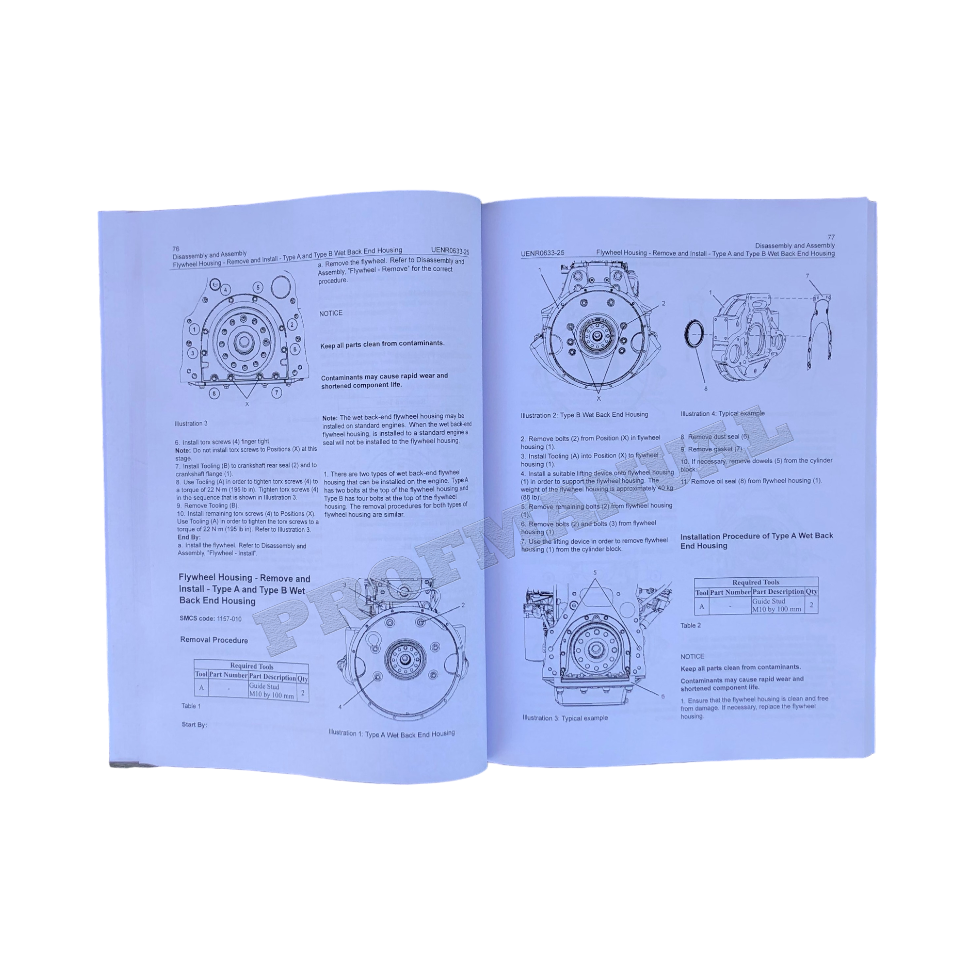 Manual de servicio de desmontaje y montaje del motor Caterpillar C7.1
