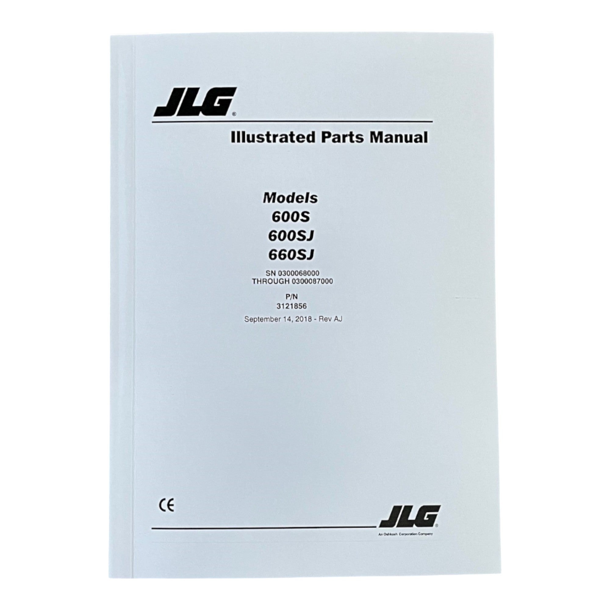 JLG 600S 600SJ 660SJ Boom Lift Parts Catalog Manual