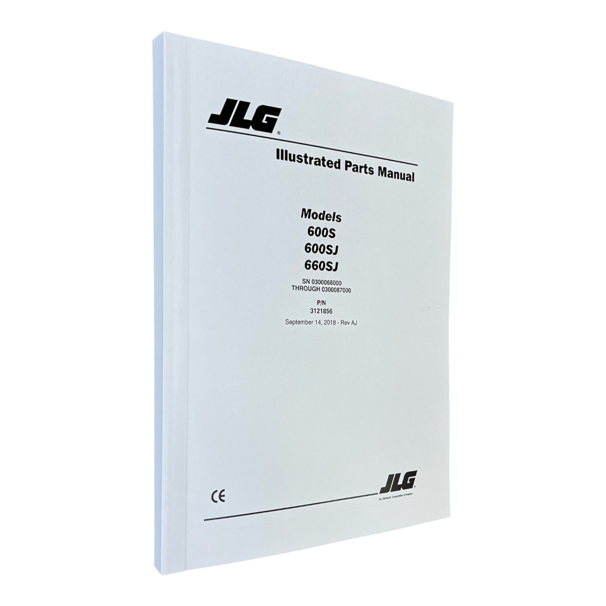 JLG 600S 600SJ 660SJ Boom Lift Parts Catalog Manual