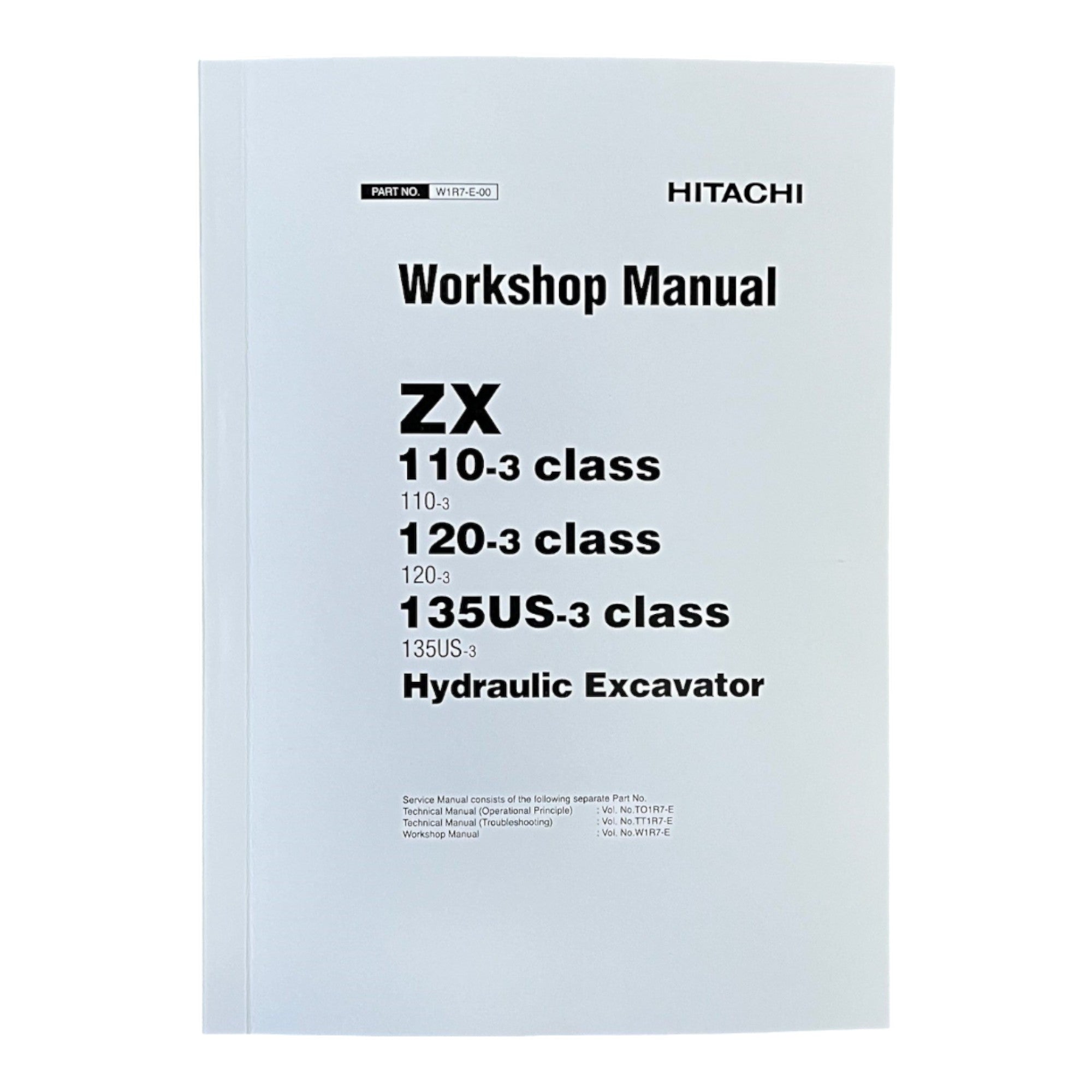 HITACHI ZAXIS ZX110-3 ZX120-3 ZX135US-3 Excavator Workshop Service Manual