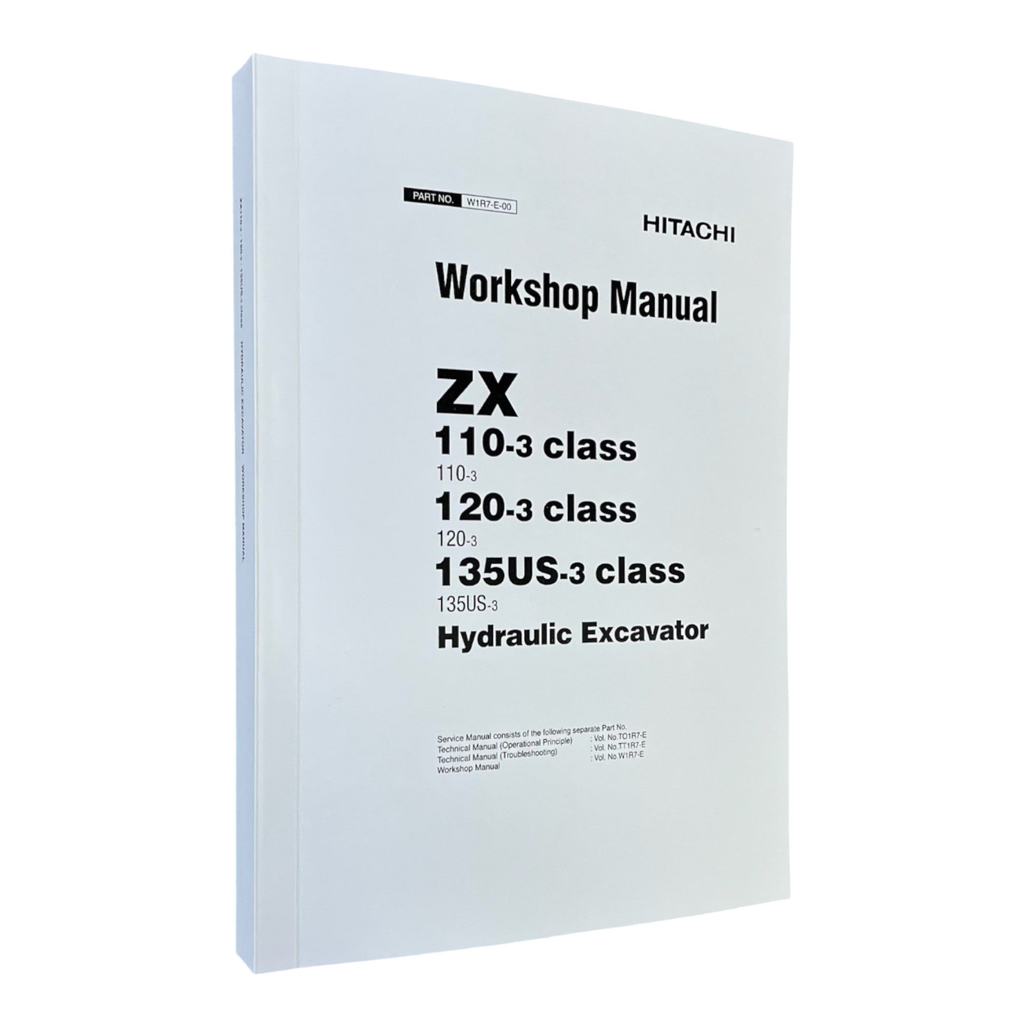 HITACHI ZAXIS ZX110-3 ZX120-3 ZX135US-3 Excavator Workshop Service Manual