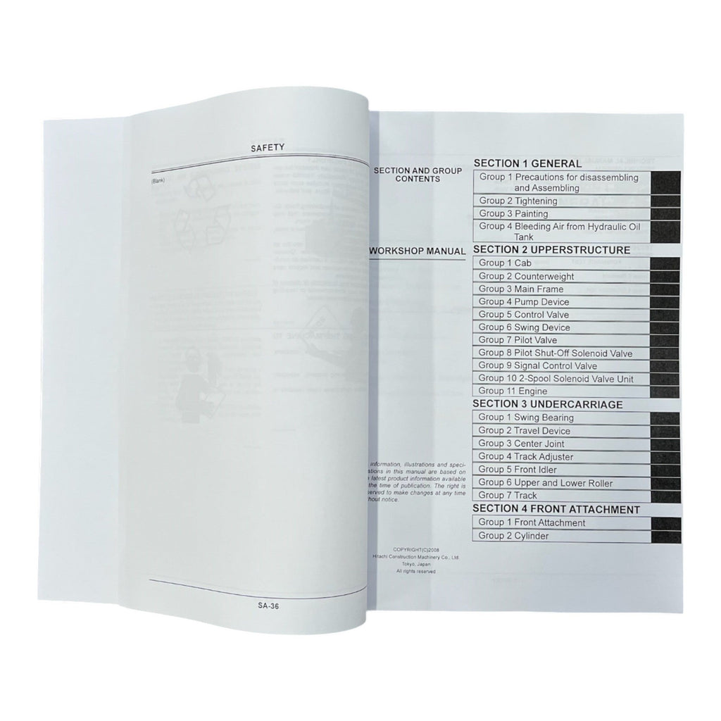 HITACHI ZAXIS ZX110-3 ZX120-3 ZX135US-3 Excavator Workshop Service Manual