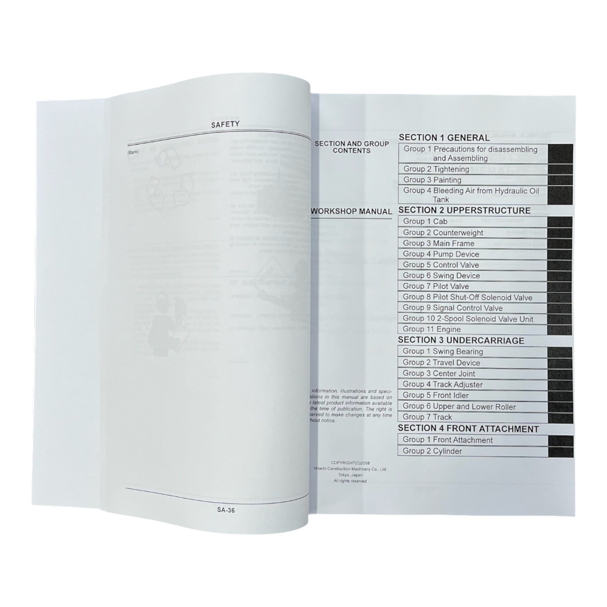 HITACHI ZAXIS ZX110-3 ZX120-3 ZX135US-3 Excavator Workshop Service Manual