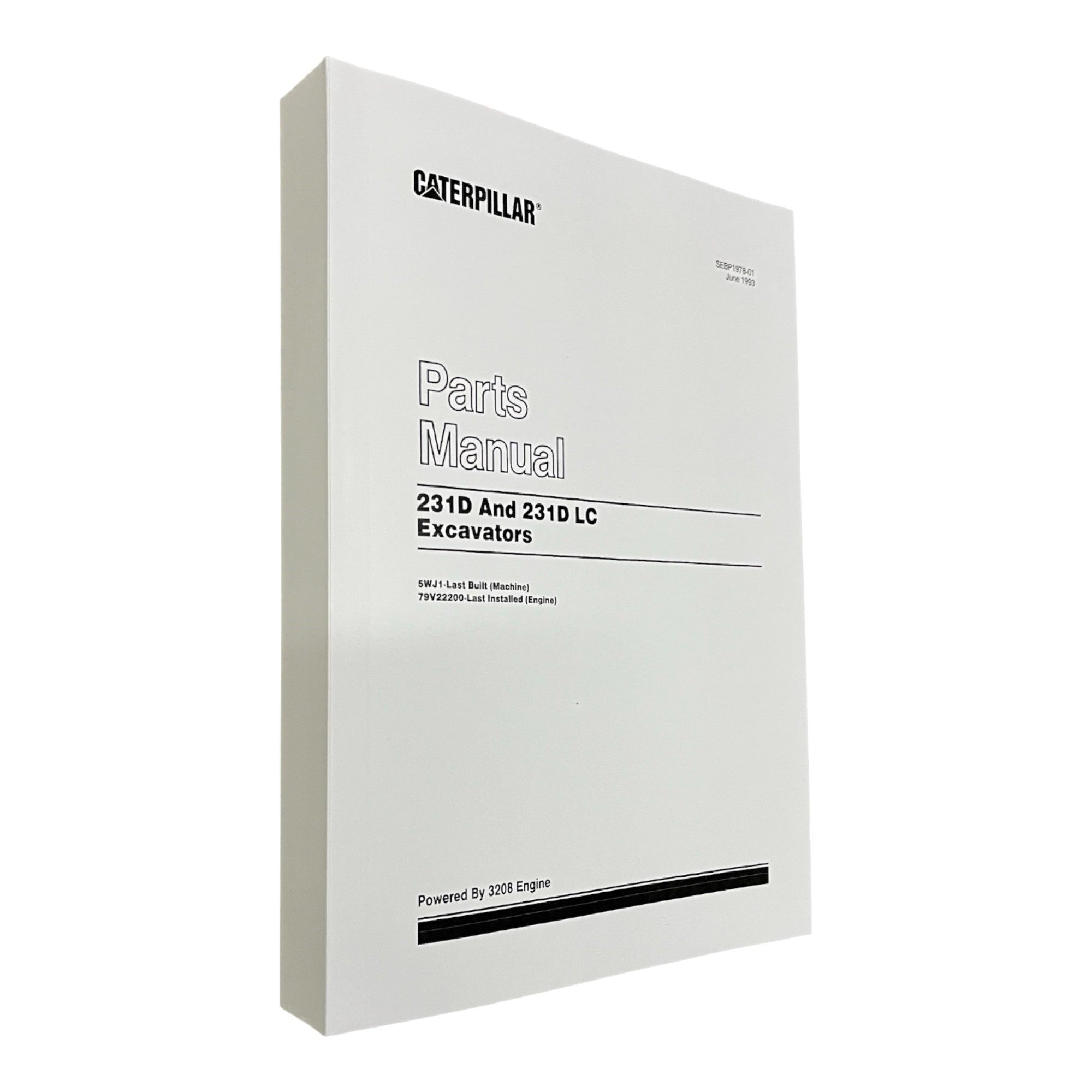 Caterpillar Cat 231D 231D LC Excavator Parts Catalog Manual