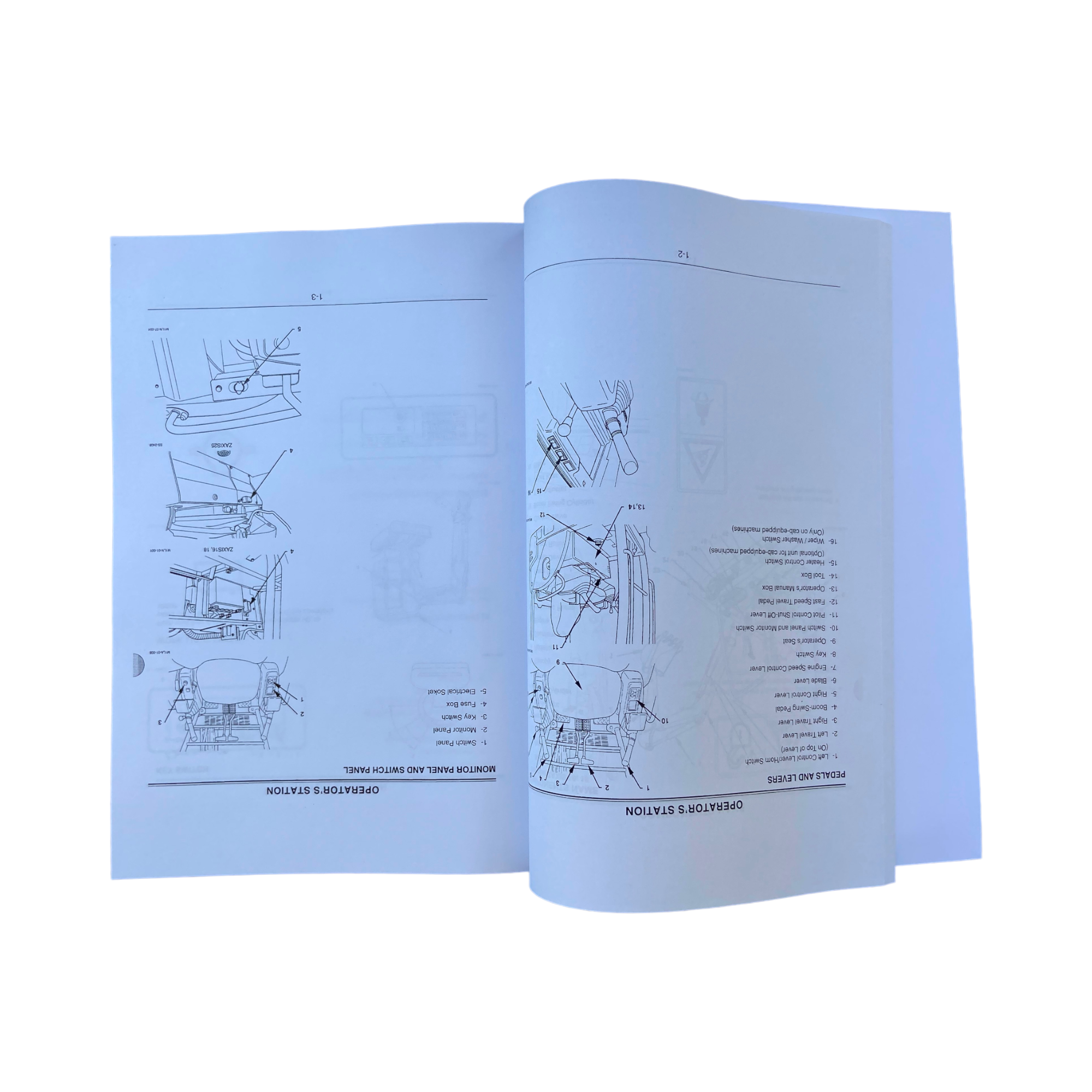 HITACHI ZAXIS ZX 16 18 25 EXCAVATOR OPERATORS MANUAL