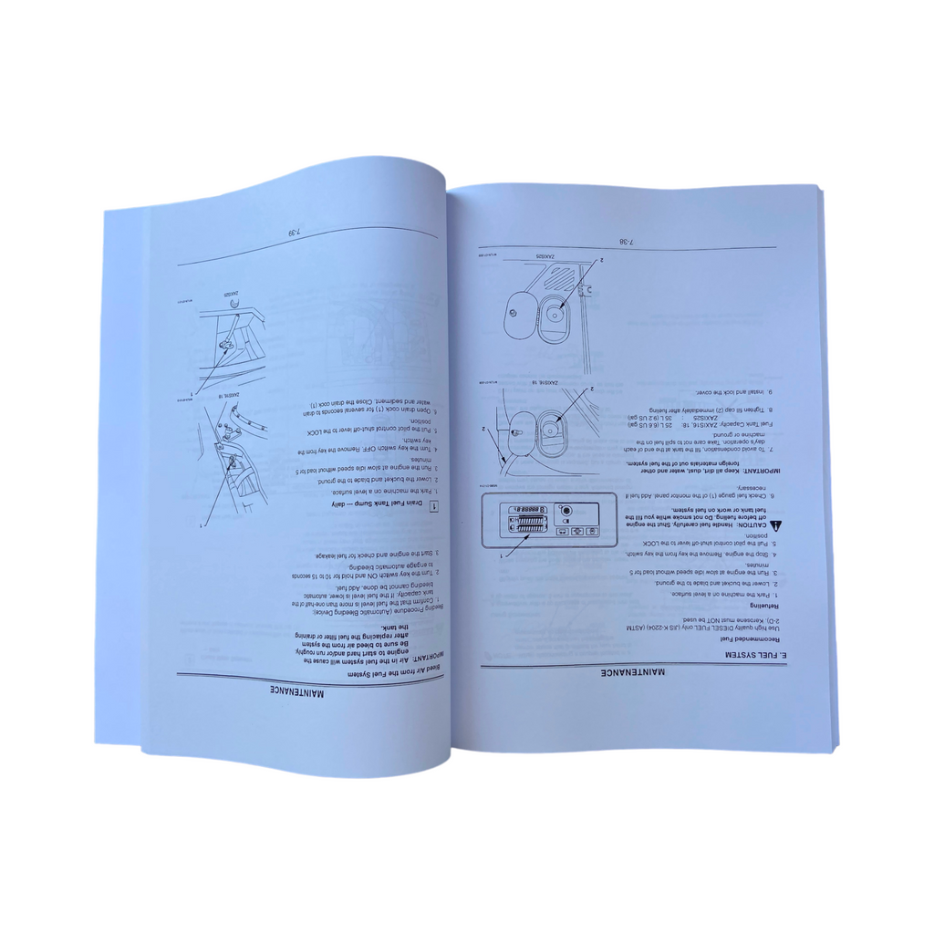 HITACHI ZAXIS ZX 16 18 25 EXCAVATOR OPERATORS MANUAL