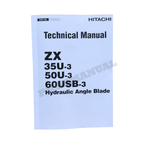 HITACHI ZAXIS 50U-3 60USB-3 EXCAVATOR Angle Blade SERVICE MANUAL