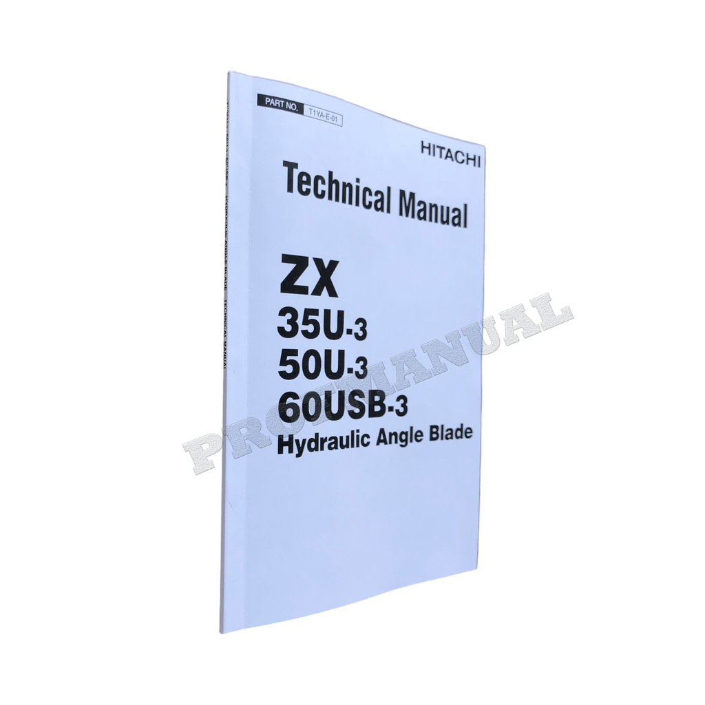 HITACHI ZAXIS 50U-3 60USB-3 EXCAVATOR Angle Blade SERVICE MANUAL