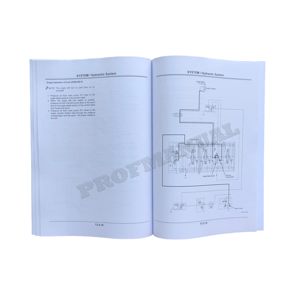 HITACHI ZAXIS 50U-3 60USB-3 EXCAVATOR Angle Blade SERVICE MANUAL