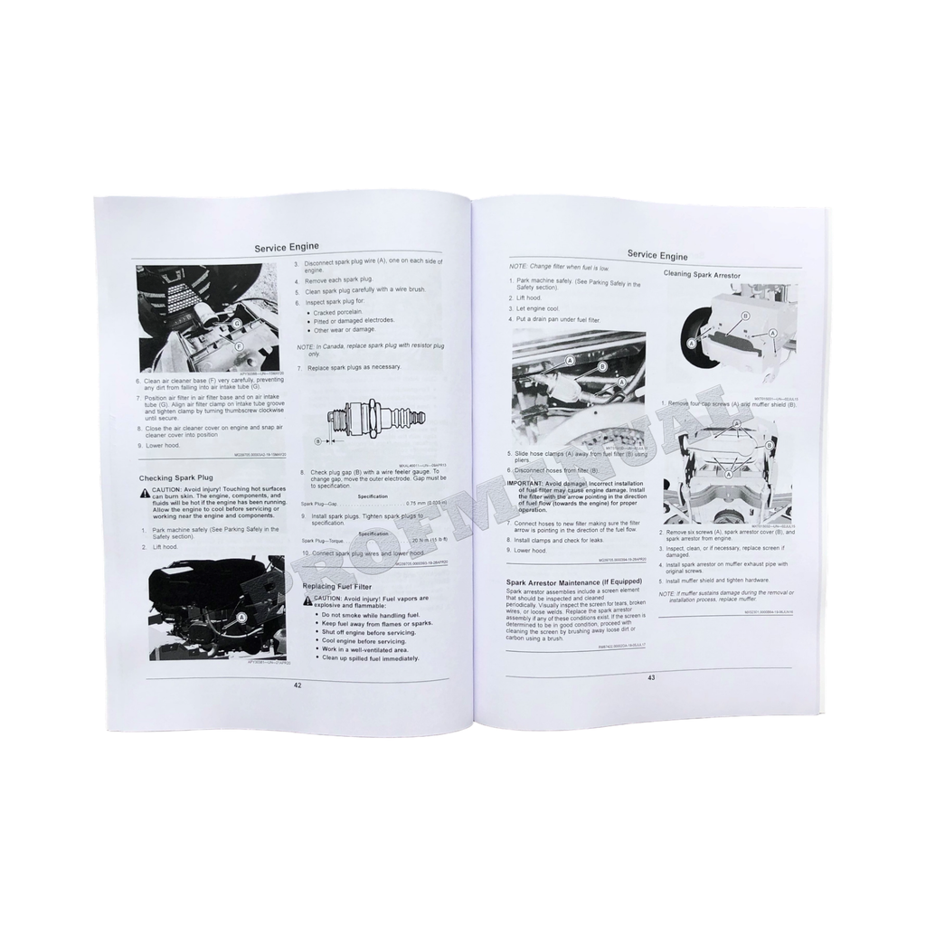 MANUAL DEL OPERADOR DEL TRACTOR JOHN DEERE X350R + ¡BONIFICACIÓN!