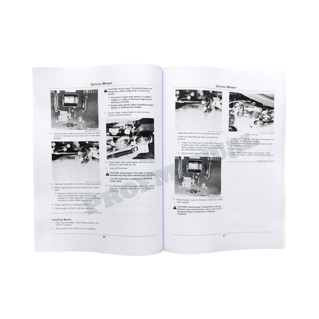 MANUAL DEL OPERADOR DEL TRACTOR JOHN DEERE X350R + ¡BONIFICACIÓN!