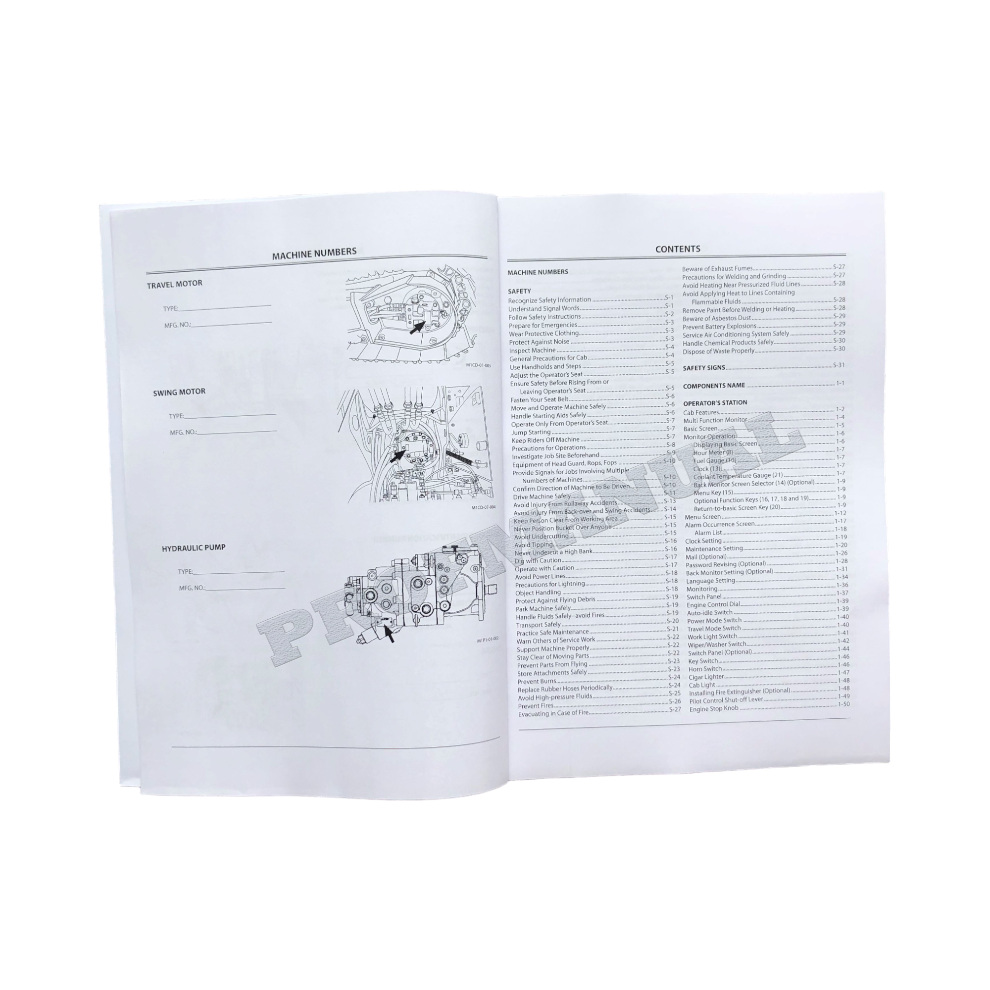 HITACHI ZAXIS ZX 85USB-3 EXCAVATOR OPERATORS MANUAL
