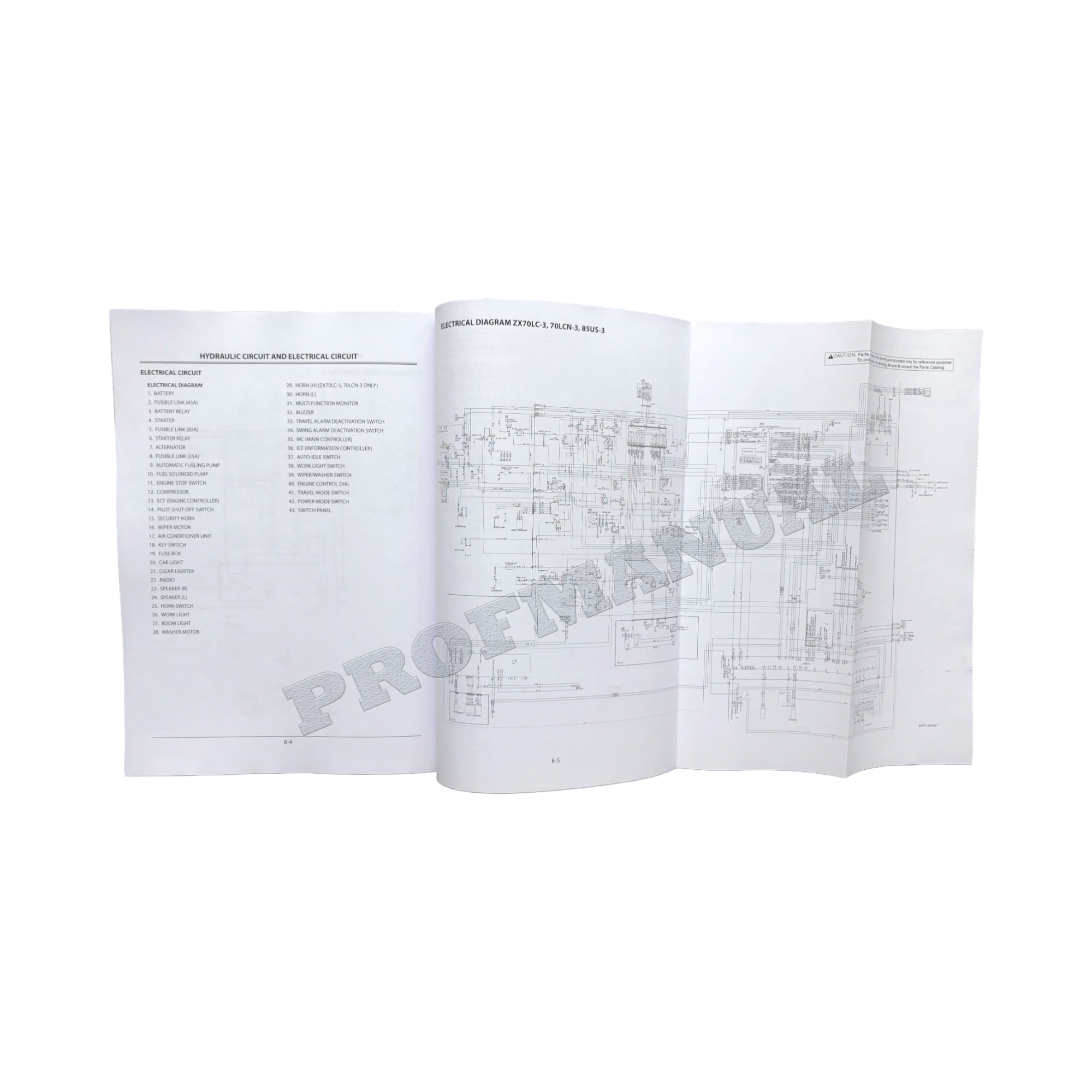 HITACHI ZAXIS ZX 85USB-3 EXCAVATOR OPERATORS MANUAL