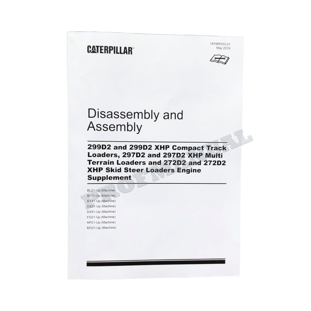 Manual de servicio del motor del cargador Caterpillar 299D2 297D2 272D2 Desmontaje Montaje