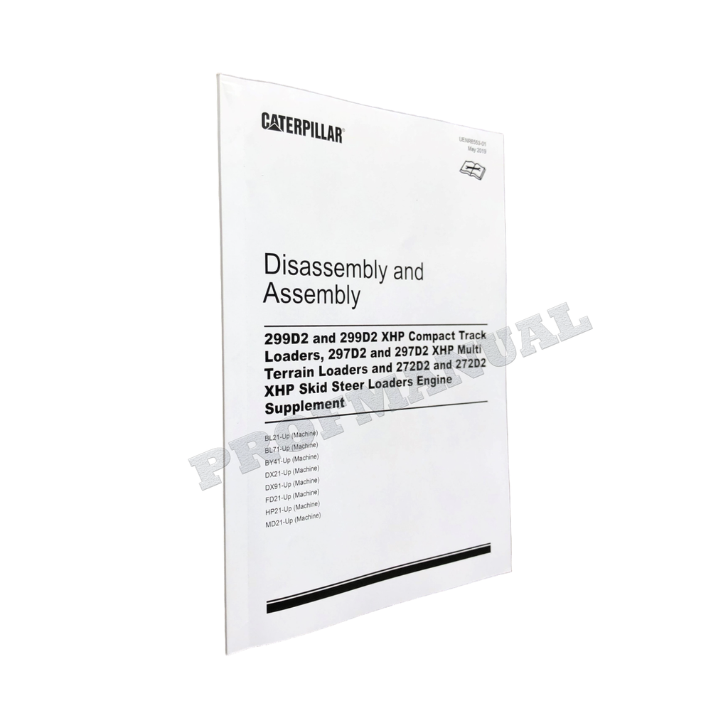 Manual de servicio del motor del cargador Caterpillar 299D2 297D2 272D2 Desmontaje Montaje