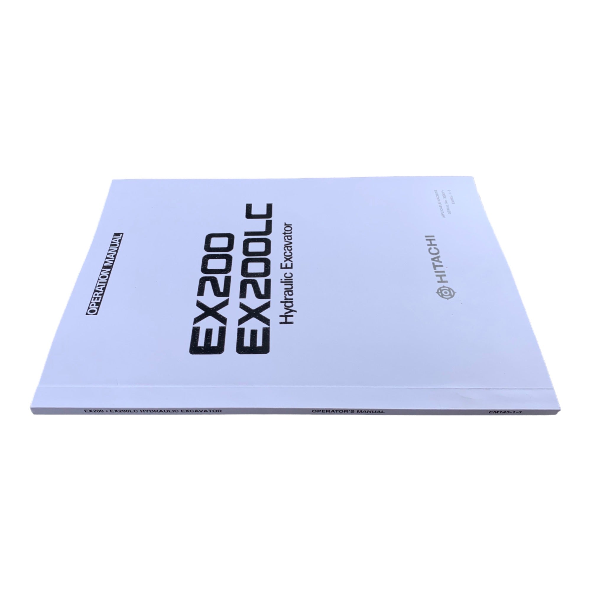 HITACHI EX200 EX200LC EXCAVATOR OPERATORS MANUAL