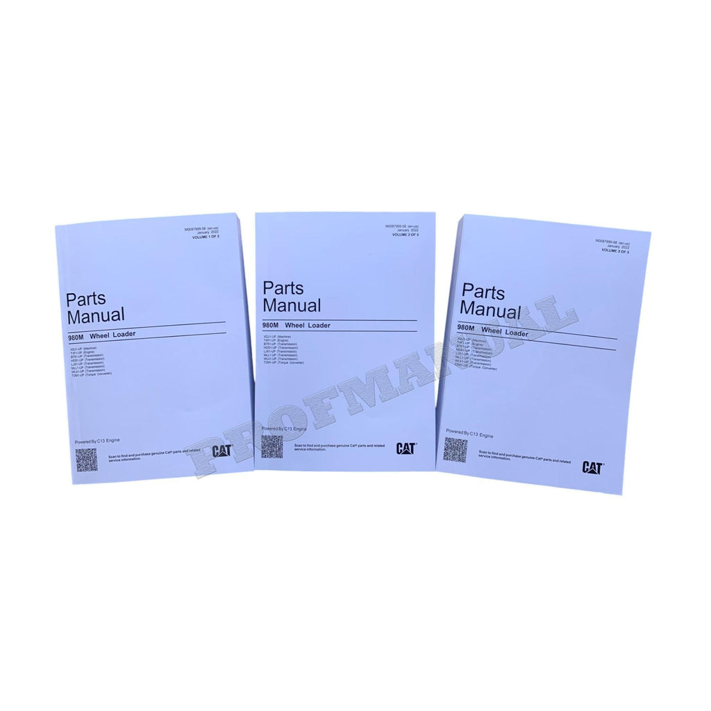 Caterpillar Cat 980M Wheel Loader Parts Catalog Manual M0087999