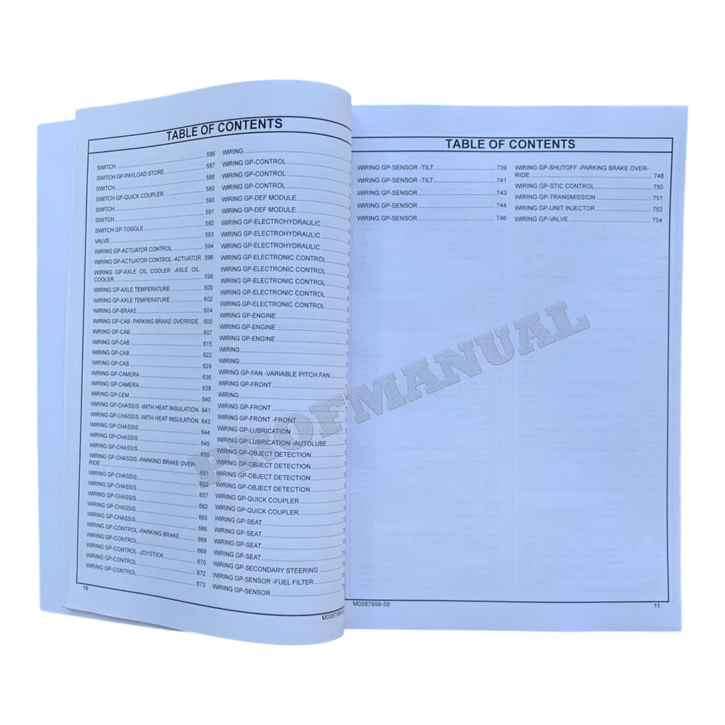 Caterpillar Cat 980M Wheel Loader Parts Catalog Manual M0087999