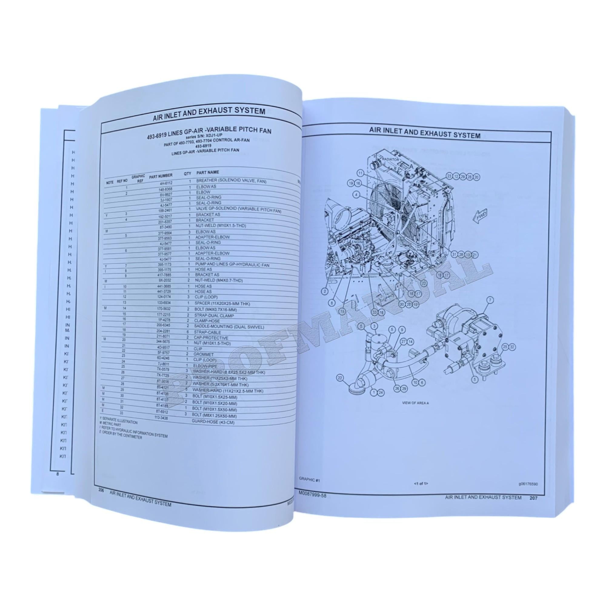 Caterpillar Cat 980M Wheel Loader Parts Catalog Manual M0087999