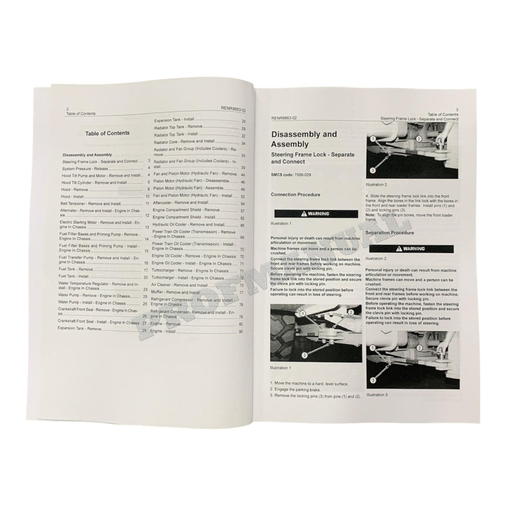Caterpillar C15 C18 Engine 980H Wheel Loader Full Service Manual *Send serial number 5books