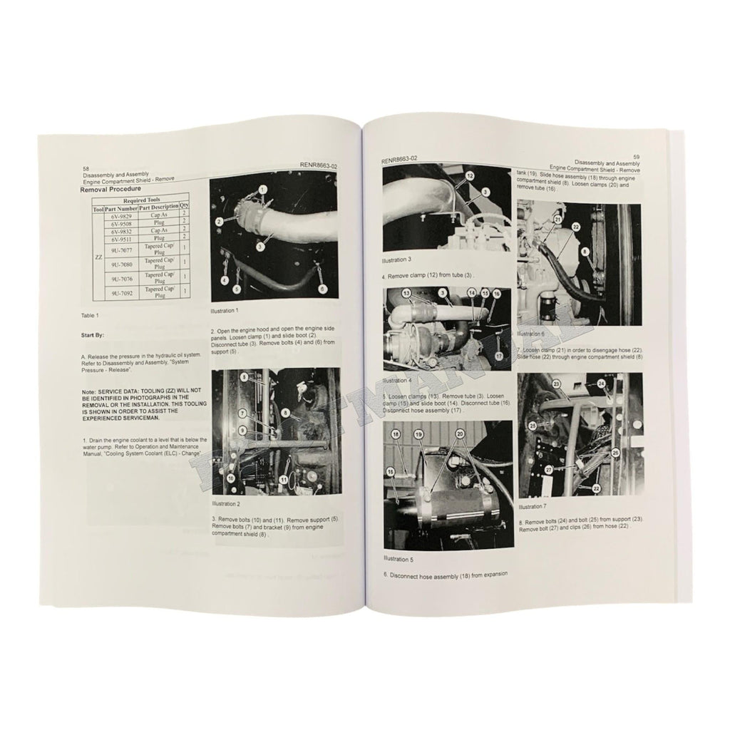 Caterpillar C15 C18 Engine 980H Wheel Loader Full Service Manual *Send serial number 5books