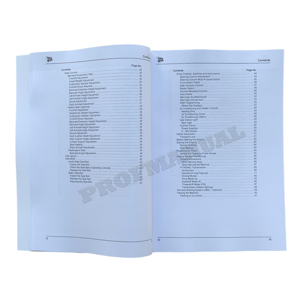 JCB 3200 XTRA 3230 XTRA Fastrac Tractor Operators Manual 9811_5100