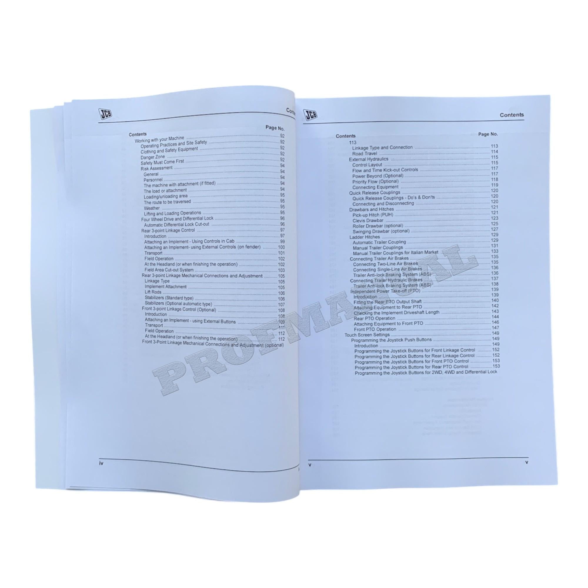 JCB 3200 XTRA 3230 XTRA Fastrac Tractor Operators Manual 9811_5100