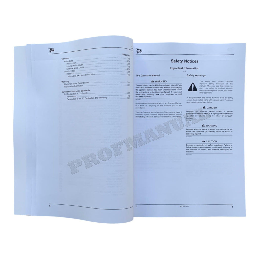 JCB 3200 XTRA 3230 XTRA Fastrac Tractor Operators Manual 9811_5100