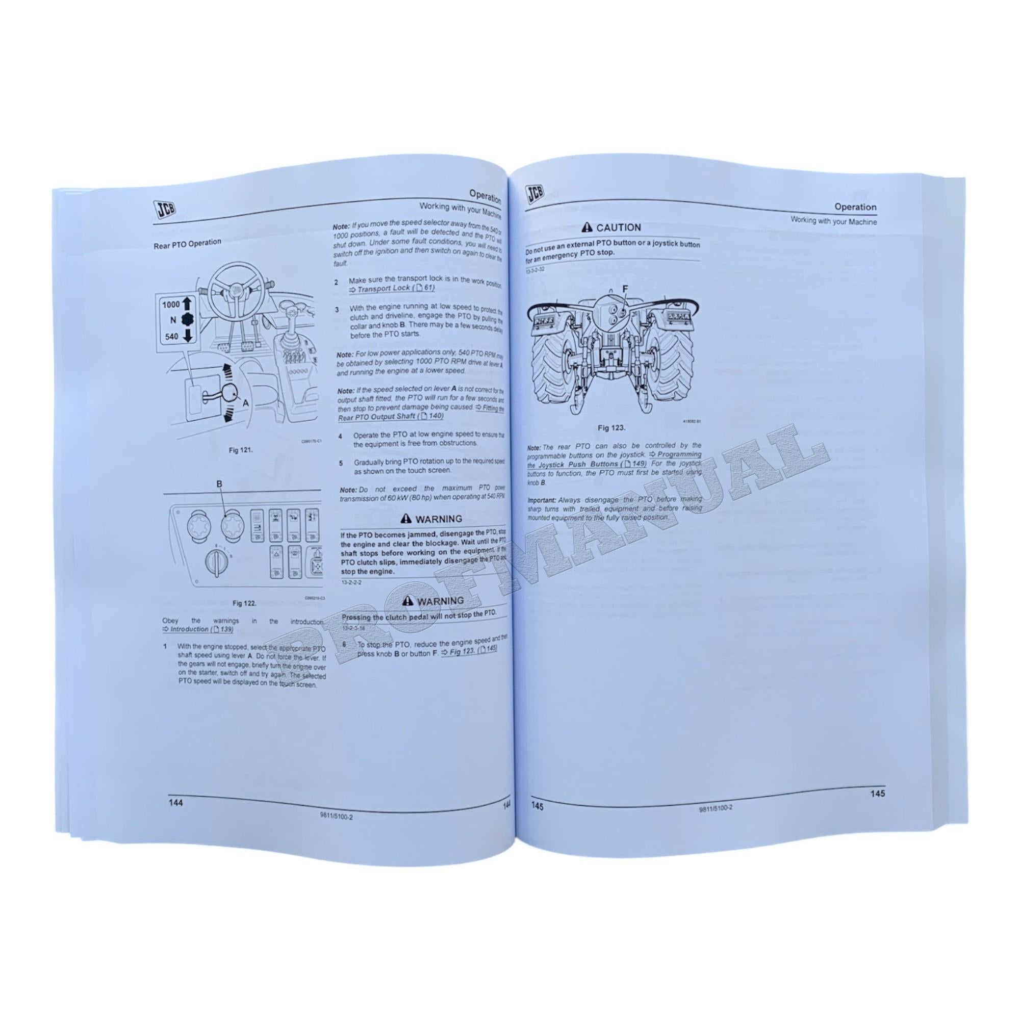 JCB 3200 XTRA 3230 XTRA Fastrac Tractor Operators Manual 9811_5100