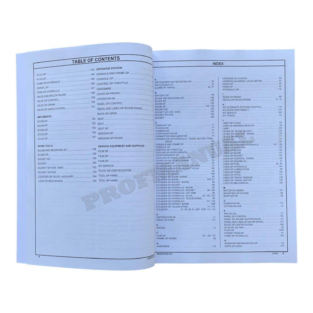 Caterpillar Cat 300.9D Mini Hydraulic Excavator Parts Catalog Manual M0064394