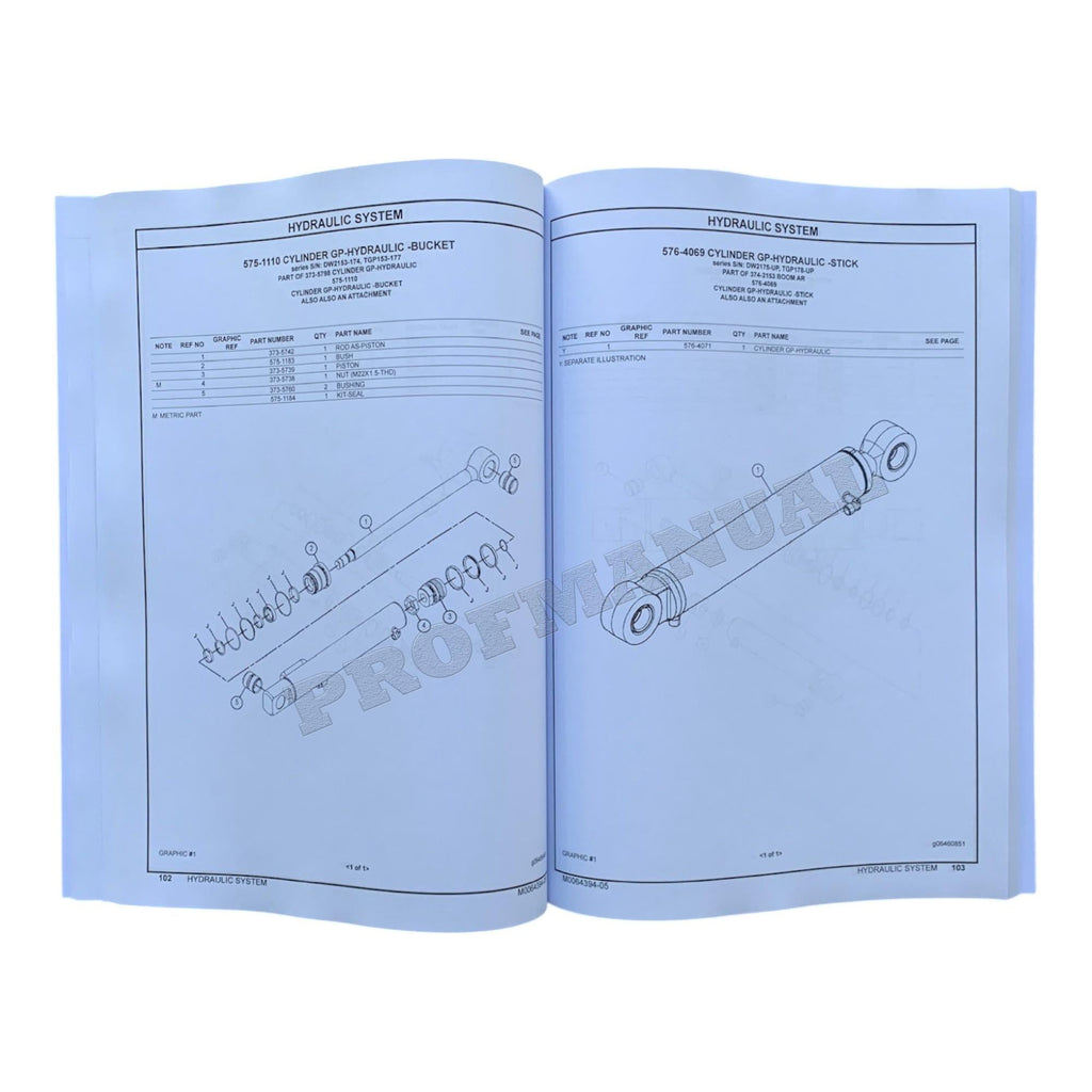 Caterpillar Cat 300.9D Mini Hydraulic Excavator Parts Catalog Manual M0064394