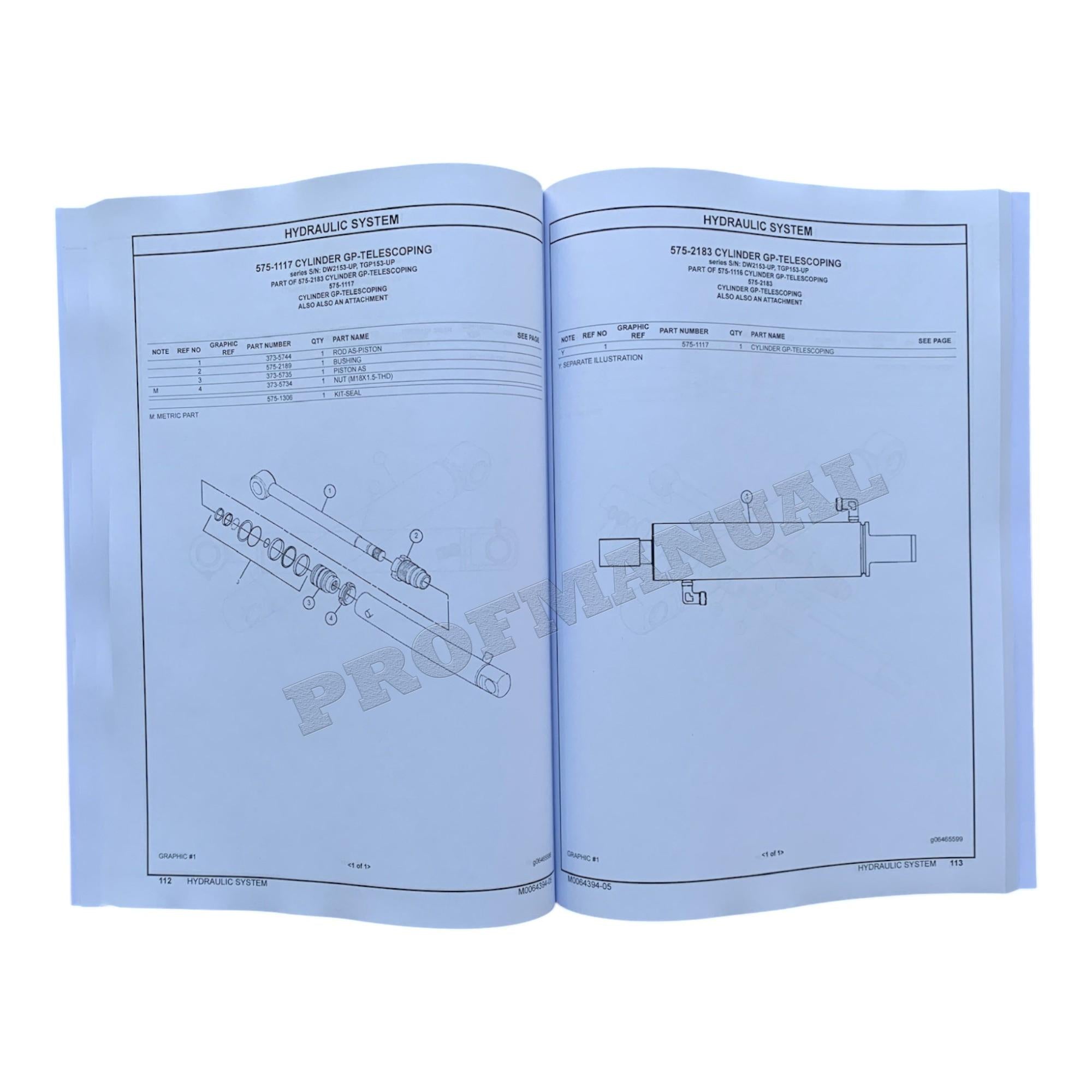 Caterpillar Cat 300.9D Mini Hydraulic Excavator Parts Catalog Manual M0064394
