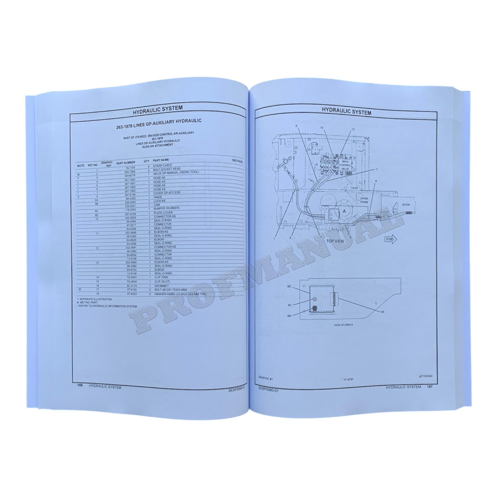 Caterpillar Cat 306 Excavator Parts Catalog Manual