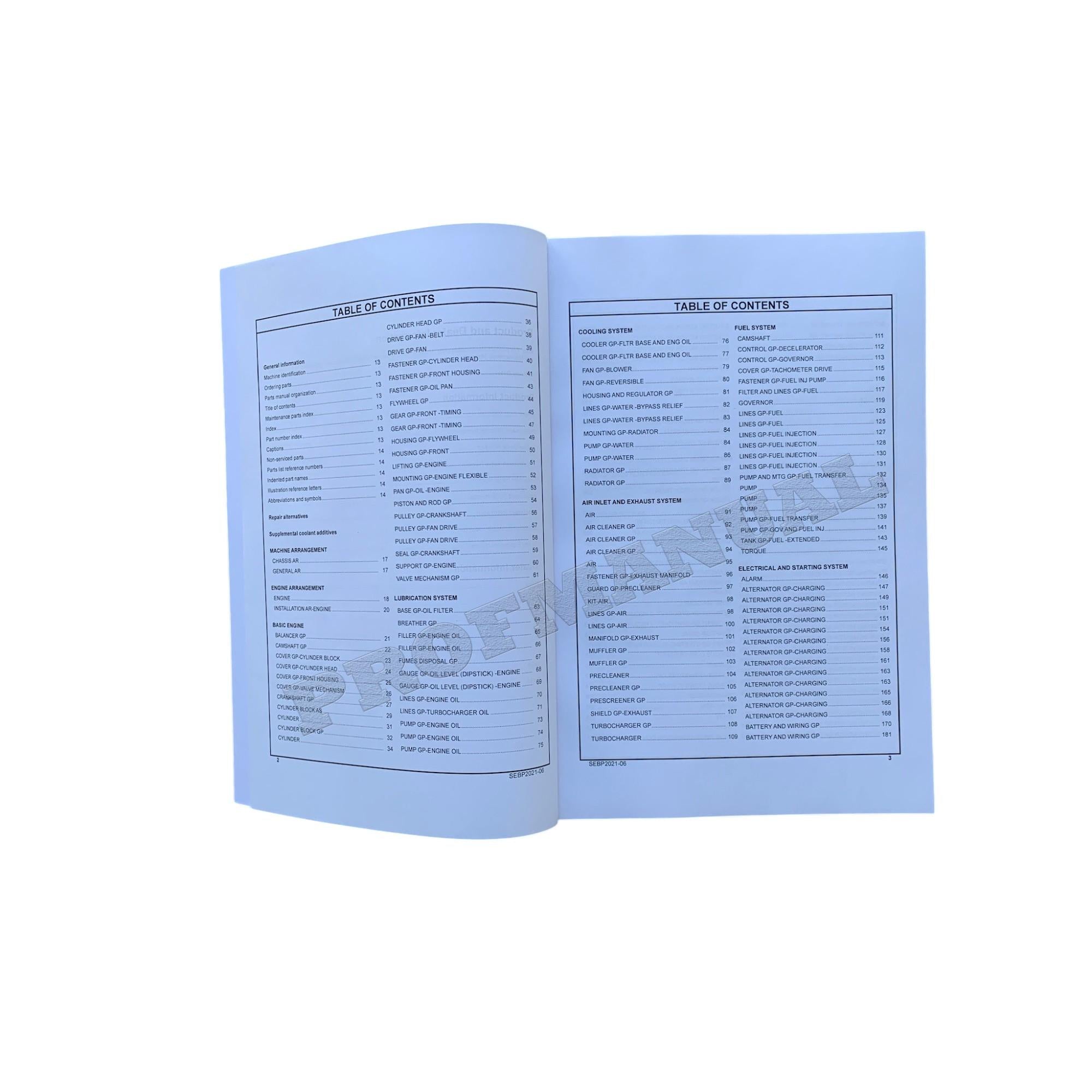Caterpillar Cat D4H XL D4H LGP Ser 3 Track Type Tractor Parts Catalog Manual
