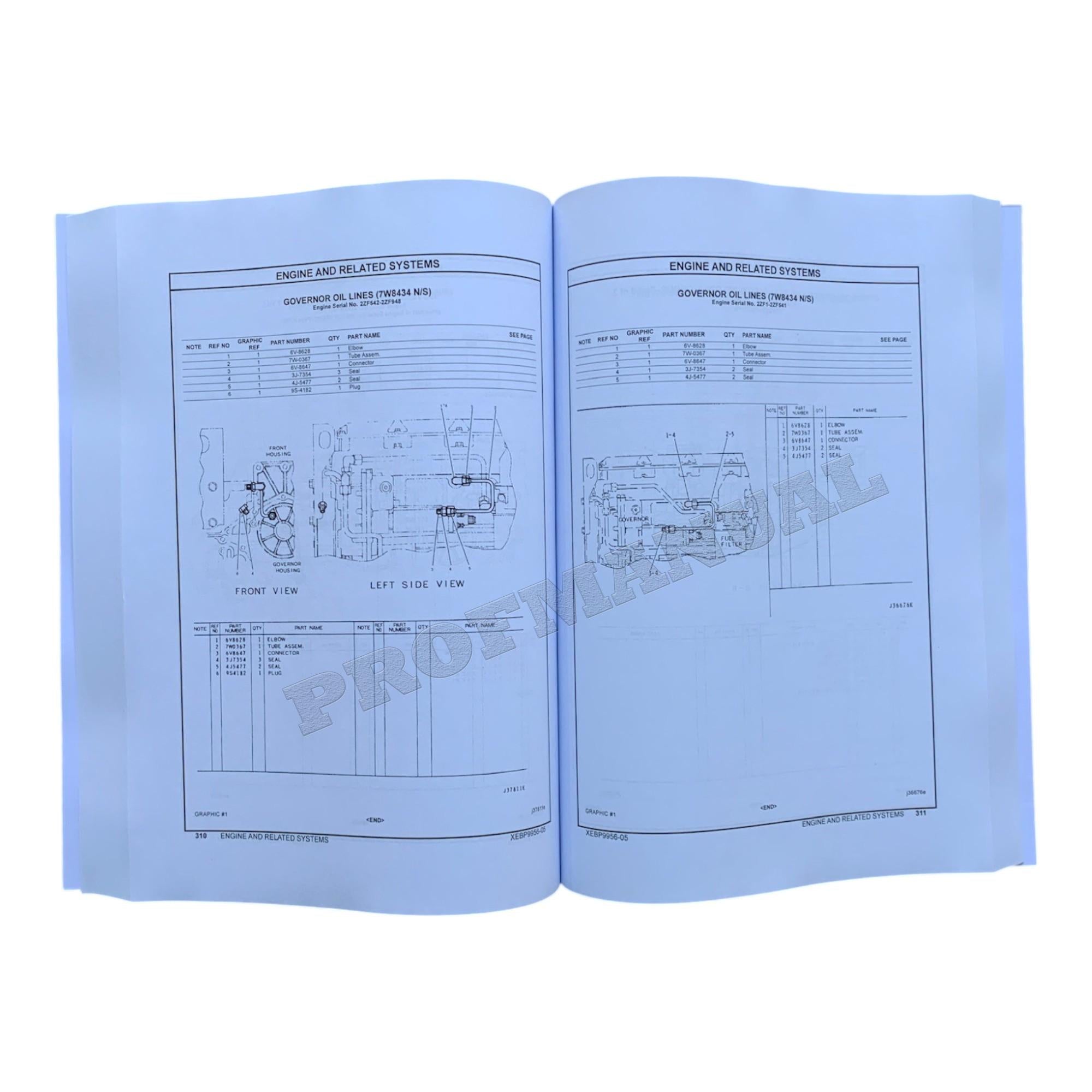 Caterpillar Cat E120B Track Type Excavator Parts Catalog Manual 2ZF1-UP 6JF1-Up
