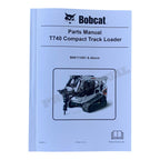 Bobcat T740 Compact Track Loader Parts Catalog Manual B6K111001-