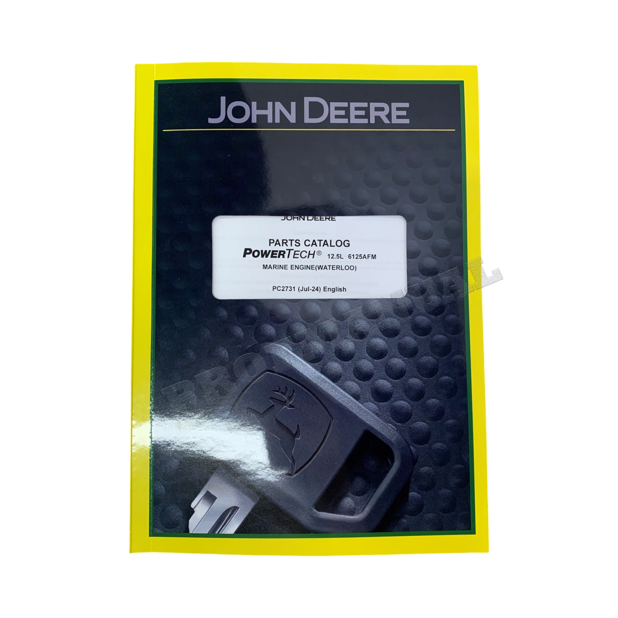 John Deere PowerTech 12.5L 6125AFM01 Marine Engine  Parts Catalog Manual