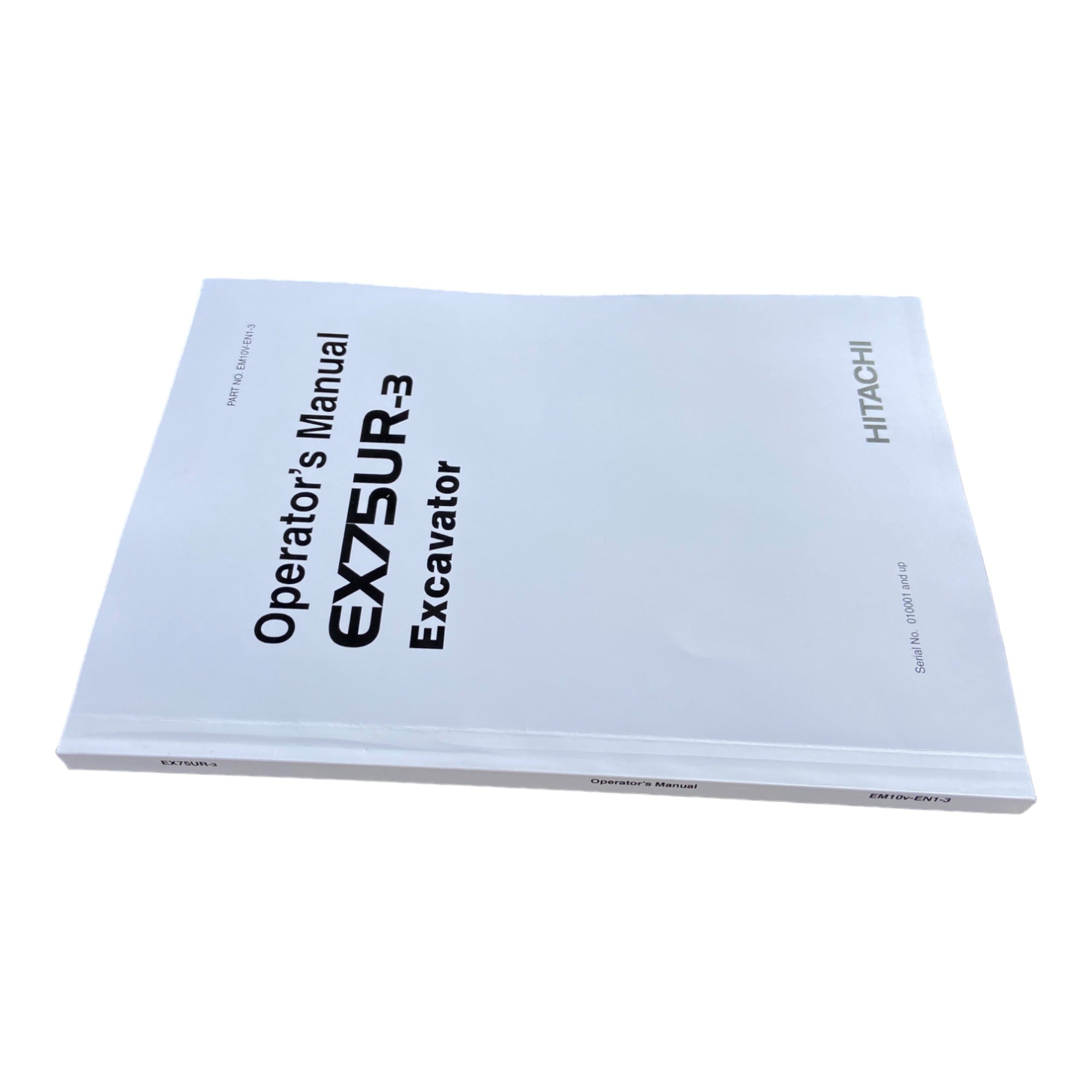 HITACHI EX75UR-3 EXCAVATOR OPERATORS MANUAL