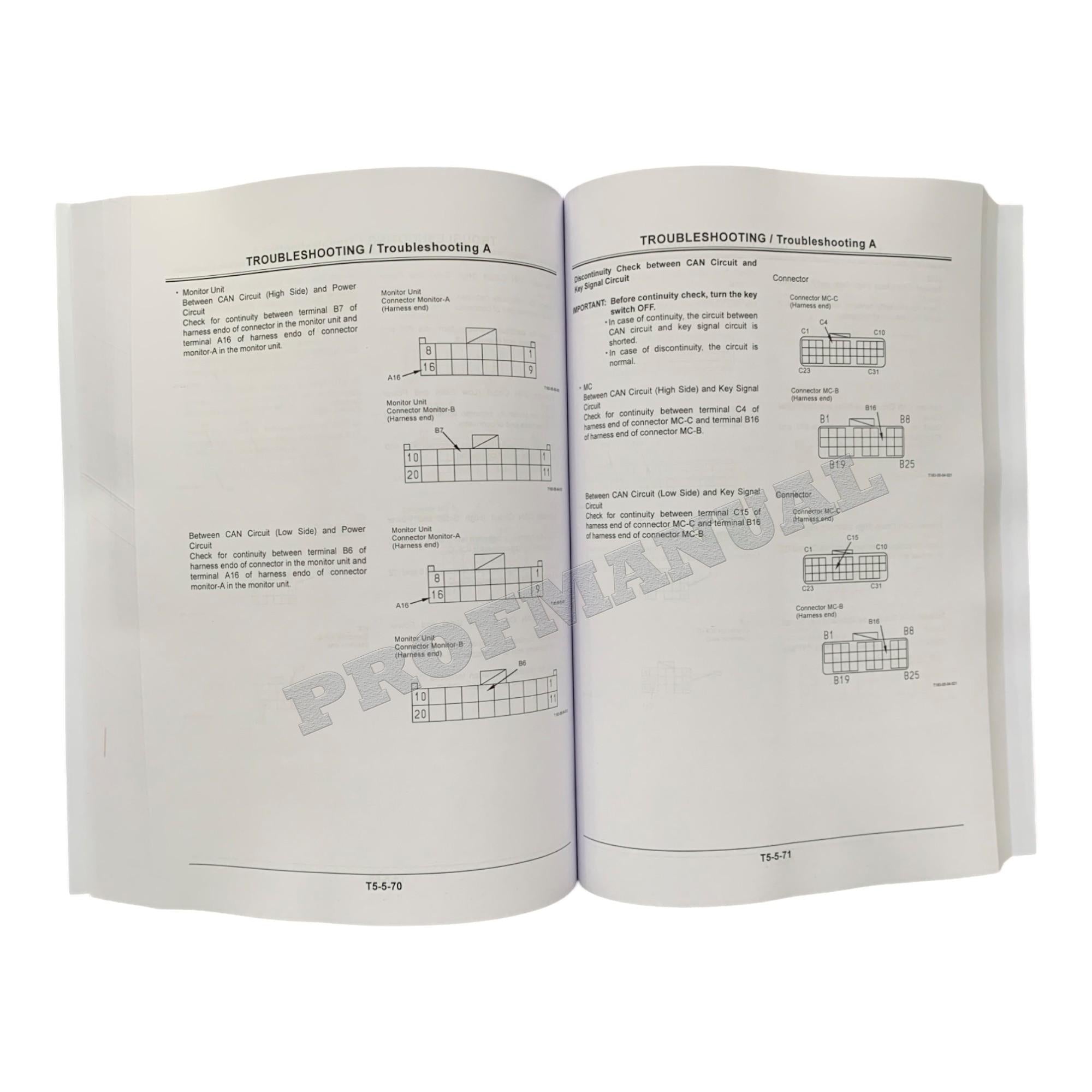 Hitachi ZX350LCK-3 ZX350LC-3 ZX350LCN-3 Excavator Troubleshoot Service Manual +SCHEM