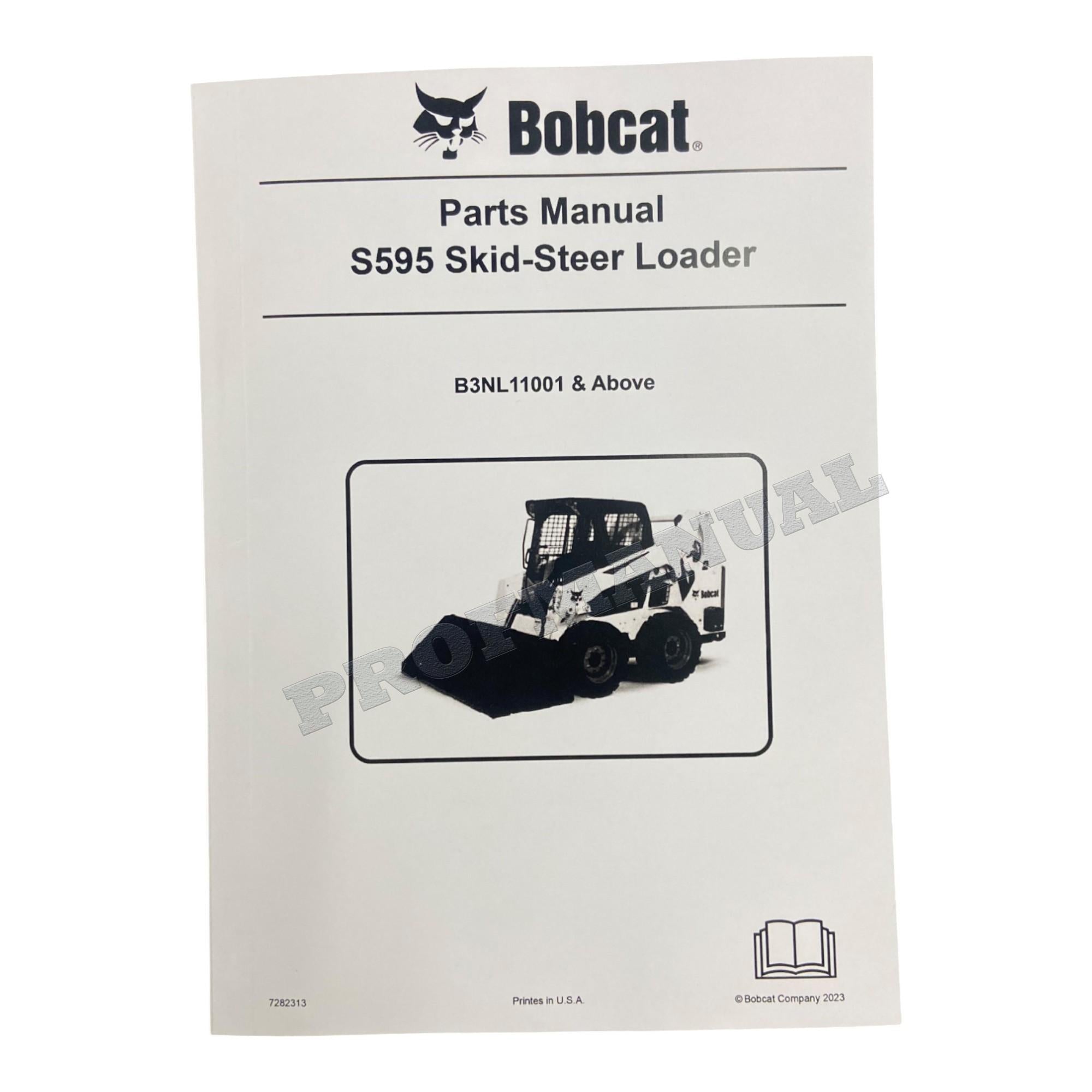Manual del catálogo de piezas del cargador de dirección deslizante Bobcat S595 B3NL11001-