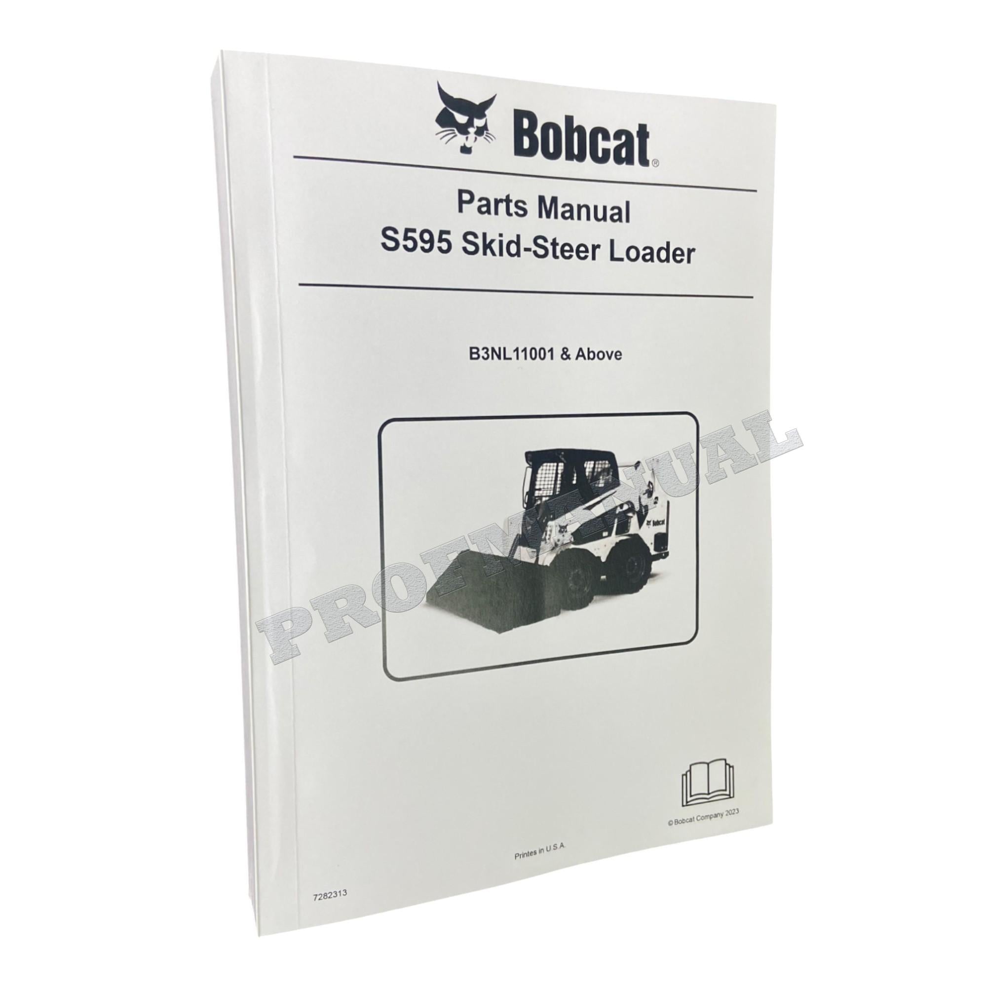 Manual del catálogo de piezas del cargador de dirección deslizante Bobcat S595 B3NL11001-