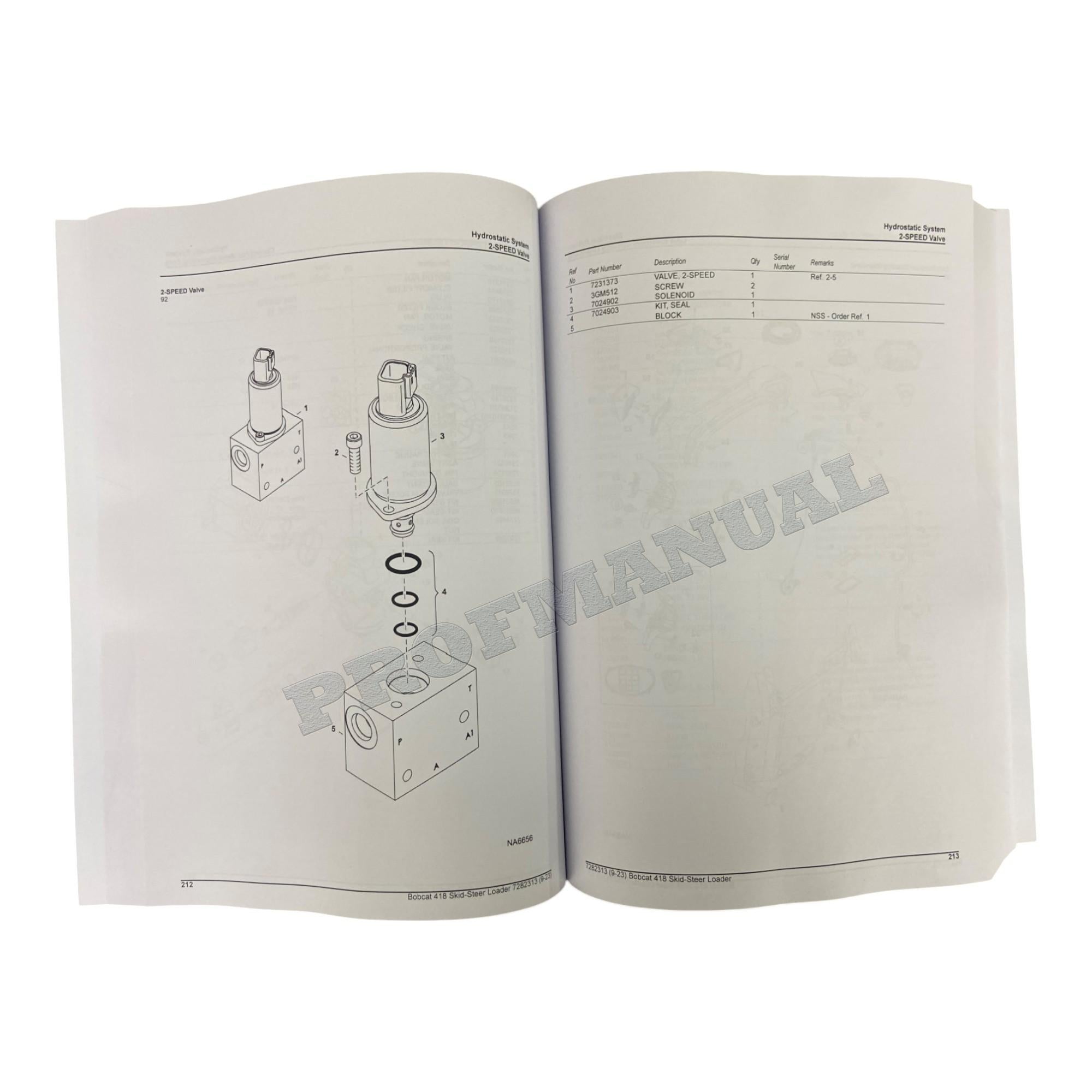 Manual del catálogo de piezas del cargador de dirección deslizante Bobcat S595 B3NL11001-