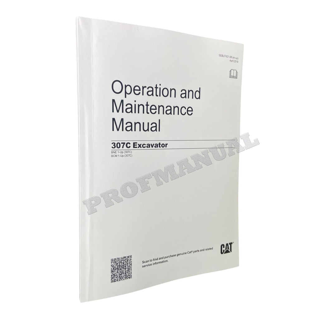 Manual de mantenimiento del operador de la excavadora Caterpillar 307C