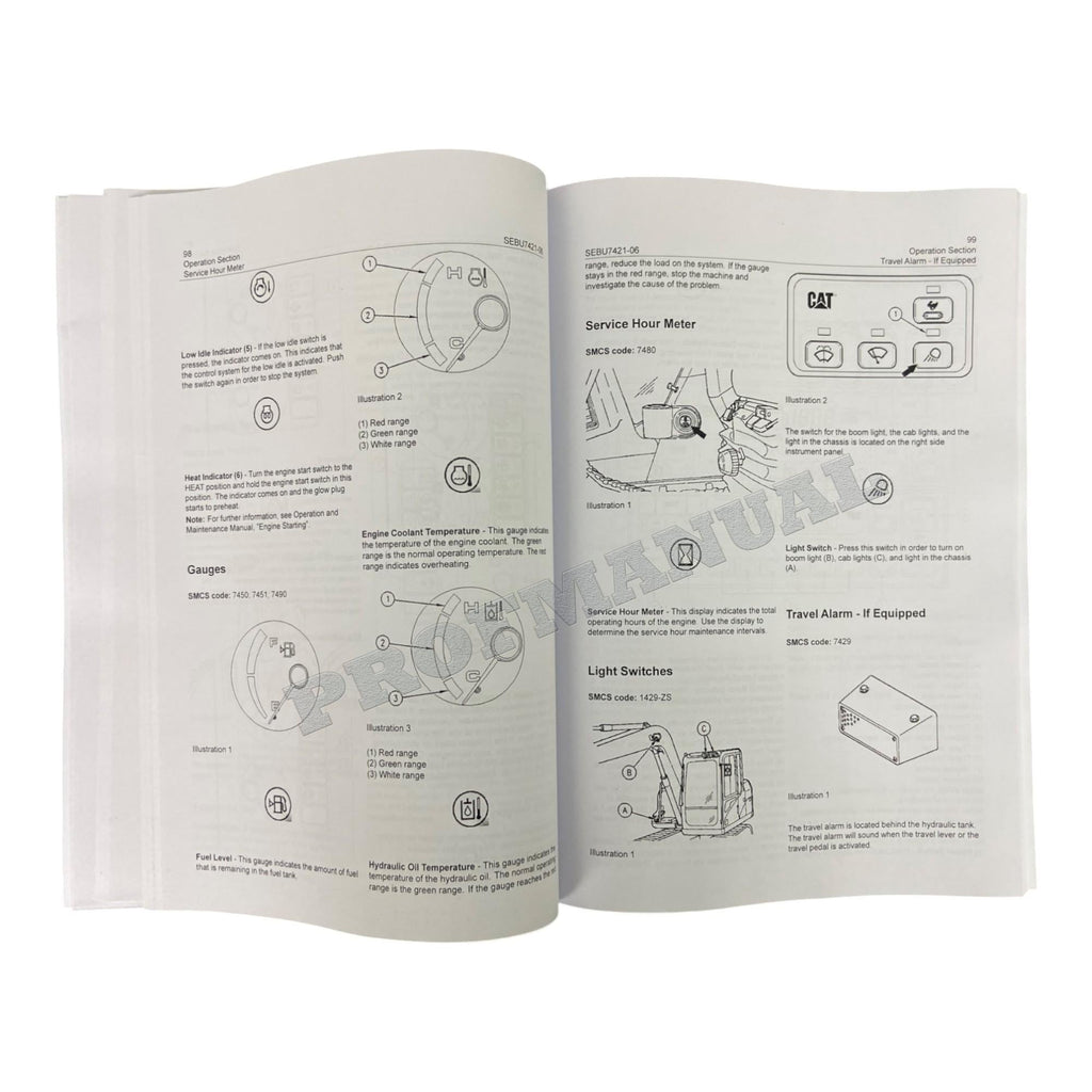 Manual de mantenimiento del operador de la excavadora Caterpillar 307C
