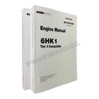Manual de servicio completo del motor Hitachi 6HK1 Tier 4 North America con esquemas