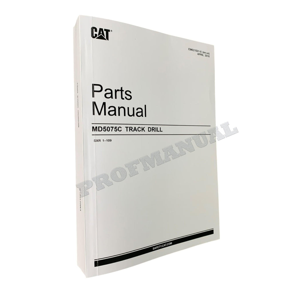 Caterpillar Cat MD5075C TRACK DRILL Parts Catalog Manual
