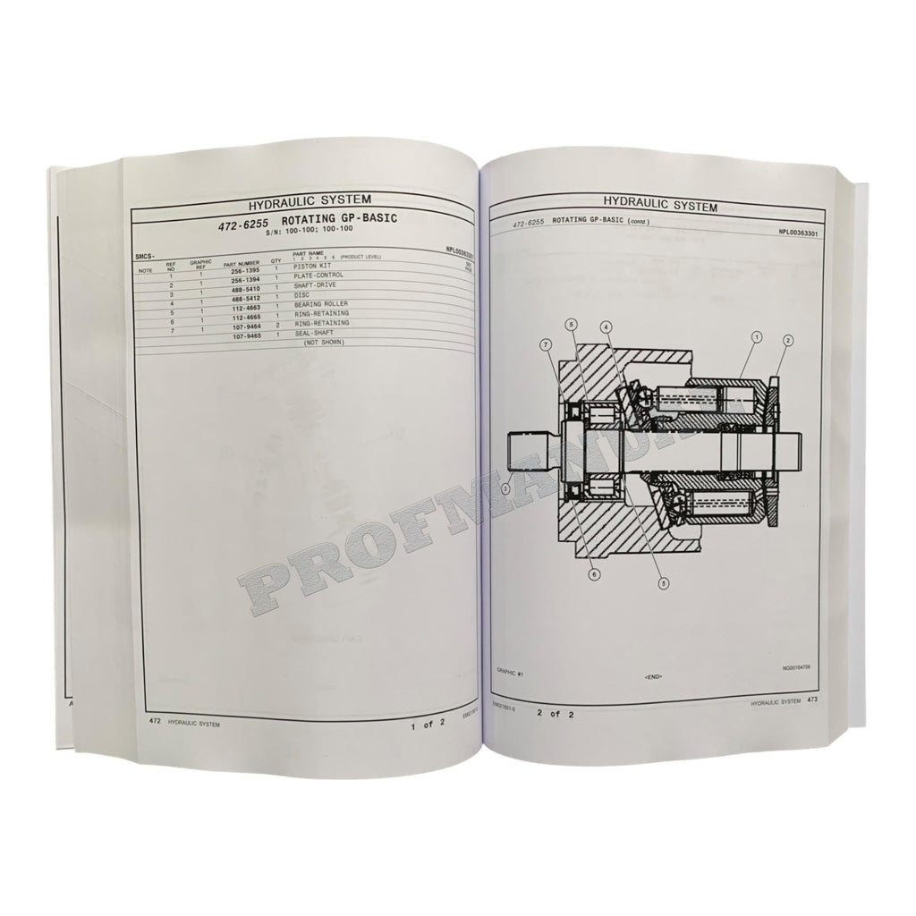 Caterpillar Cat MD5075C TRACK DRILL Parts Catalog Manual