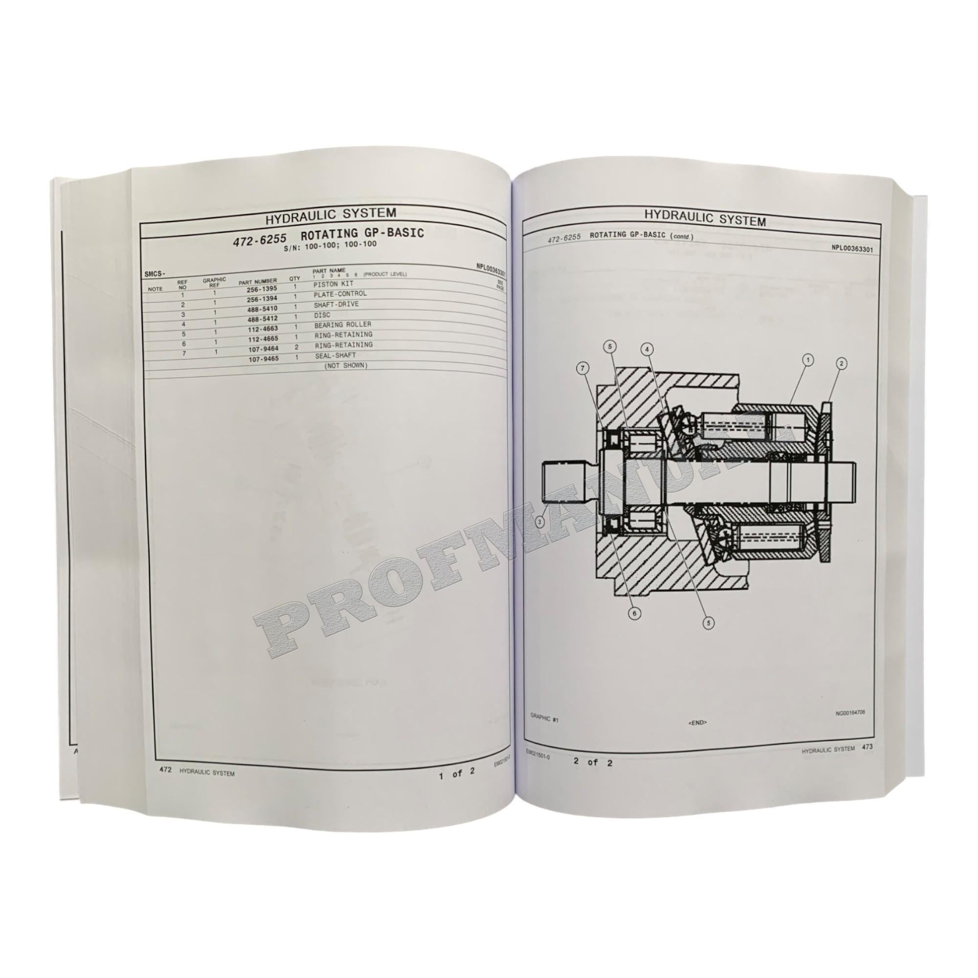 Caterpillar Cat MD5075C TRACK DRILL Parts Catalog Manual