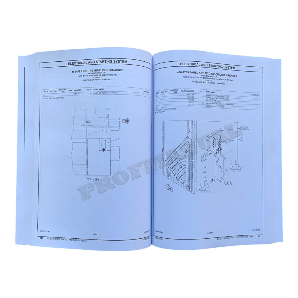Caterpillar Cat 320F L Excavator Parts Catalog Manual ser W7N1-Up NHD1-Up